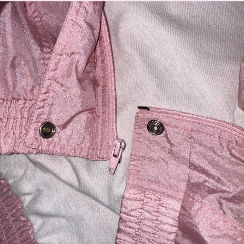Vintage Blair Pink Satin Varsity Bomber Jacket Girly Streetwear Casual‎ Womens M - Picture 7 of 7